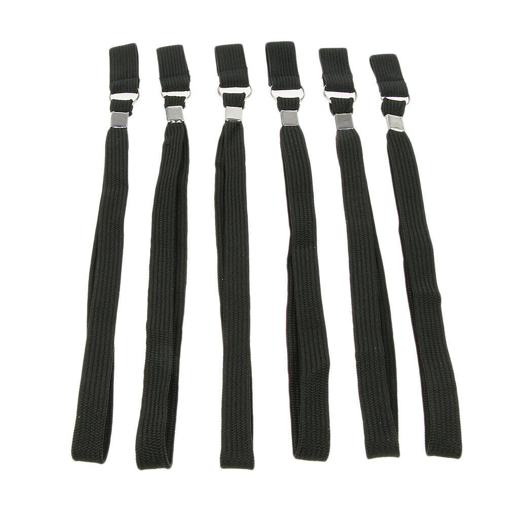 12Pcs Elastic Anti-lost Hiking Camping Canes Wrist Straps Clip Belt Band