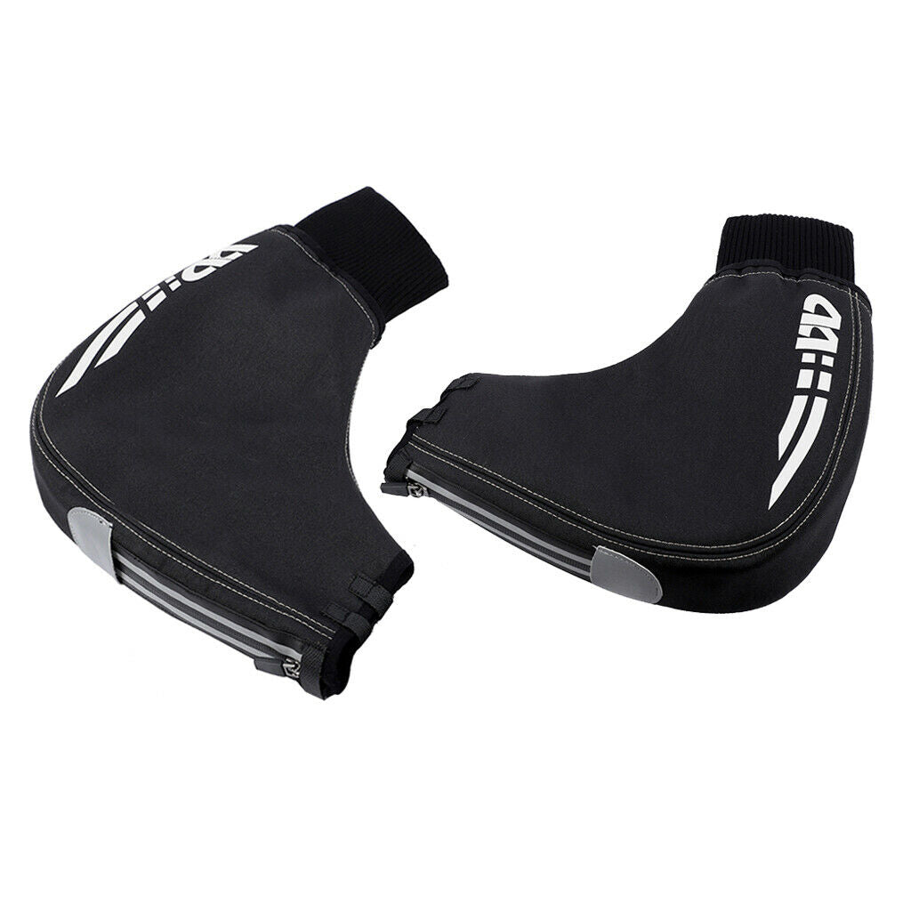 Bike Handlebar Mitts Cyclist Pogies Mittens Thermal Hands Warmer Cover Black