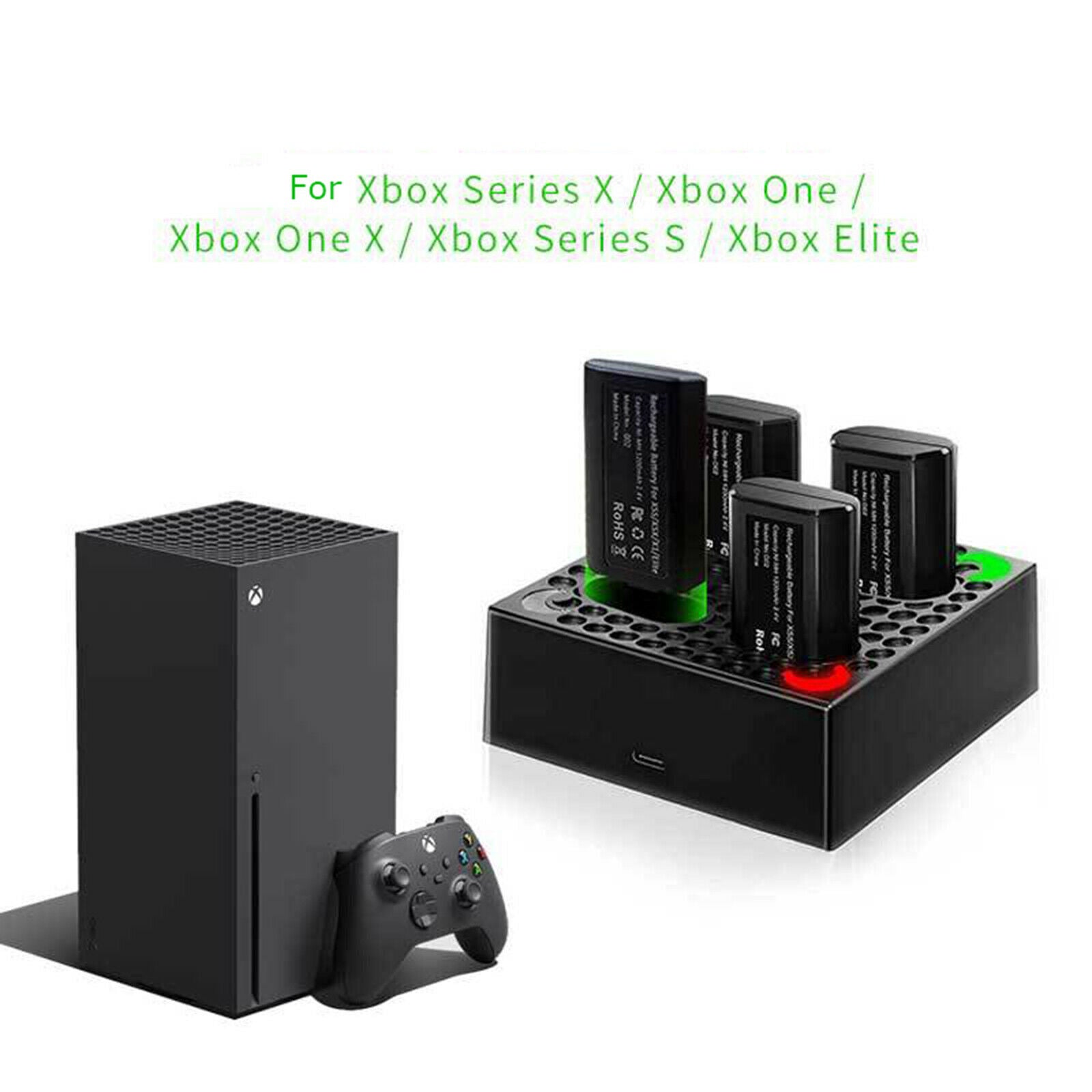 Battery Charging Dock Base Charger for Xbox Series Game Controller Accessories