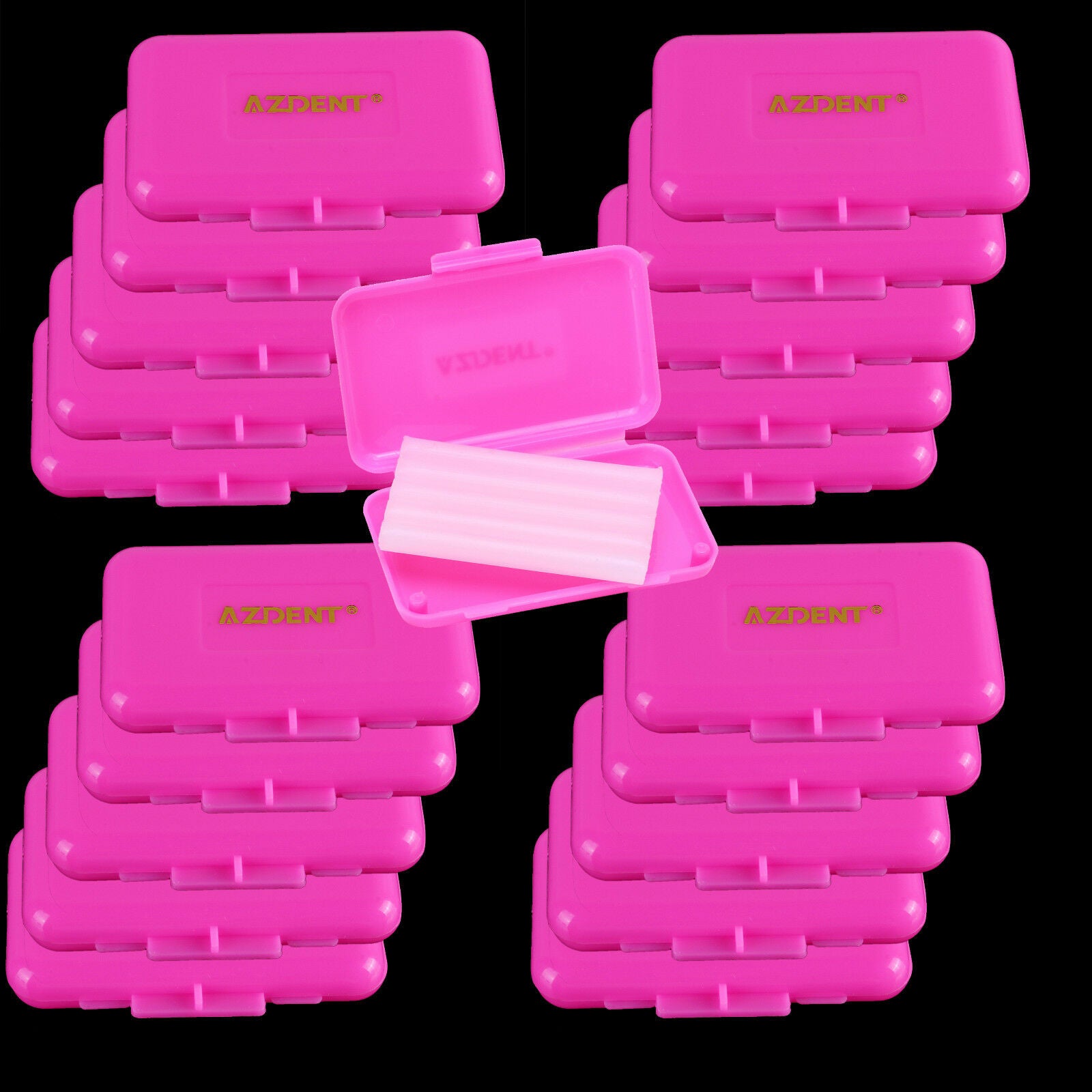 50Box Dental Orthodontics Wax for Braces Gum Irritation Pink-Strawberry Scent