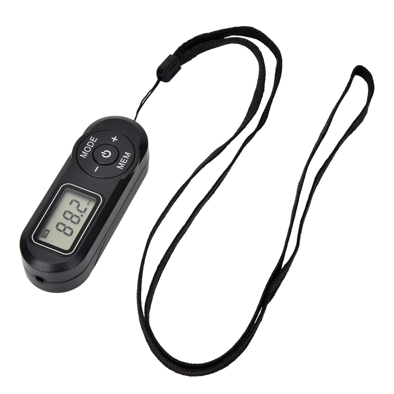 Mini FM Radio LCD Display MP3 Player DSP with Headphones for Home Office Gym