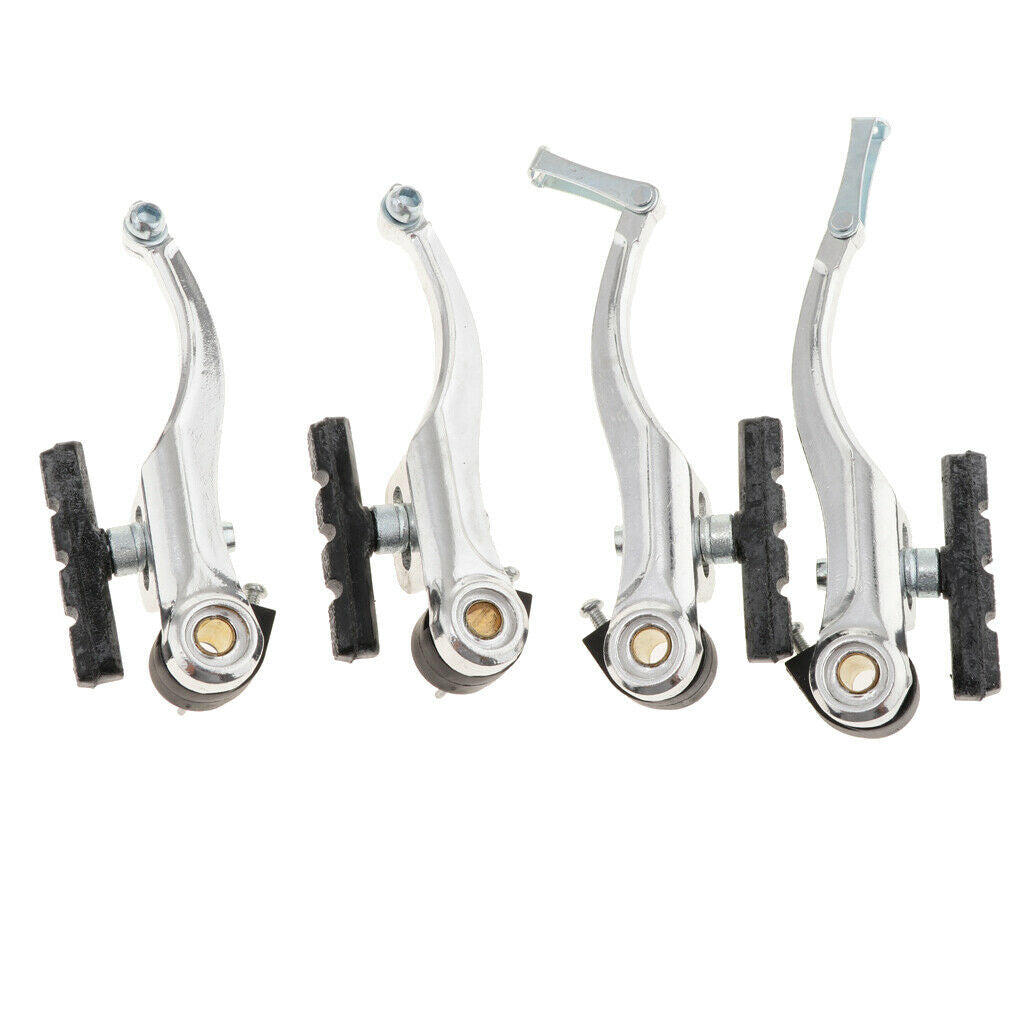 Mountain Road Bicycle Bike V-Brake Set for Front Rear Wheels w/ Lever Cable