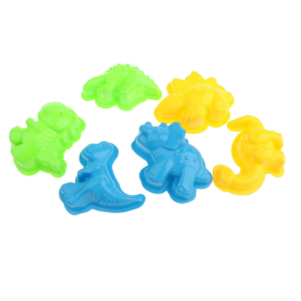 6 Pcs / Set Sand Castle Print Building Dinosaur Beach Pool
