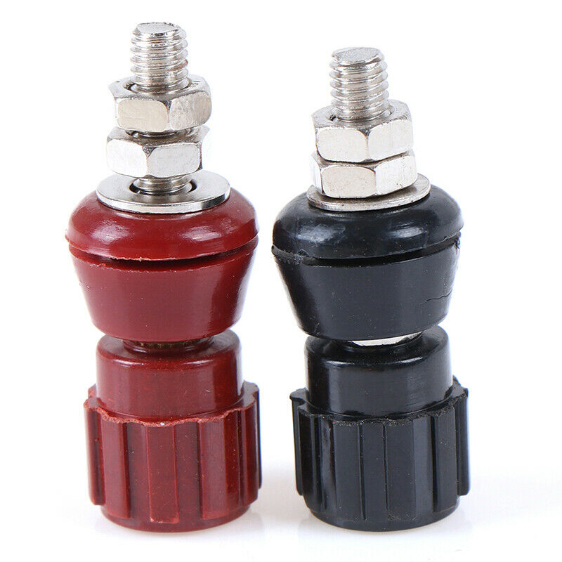 2pcs/set 5mm Red Black JS-107 Copper Posts Terminals  Power Adapter^JP WF
