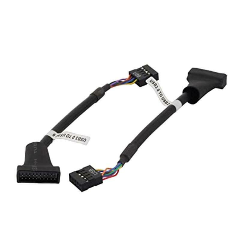 2-Pack USB 3.0 20 Pin Female to USB 2.0 9 Pin Connectors Motherboard Cable