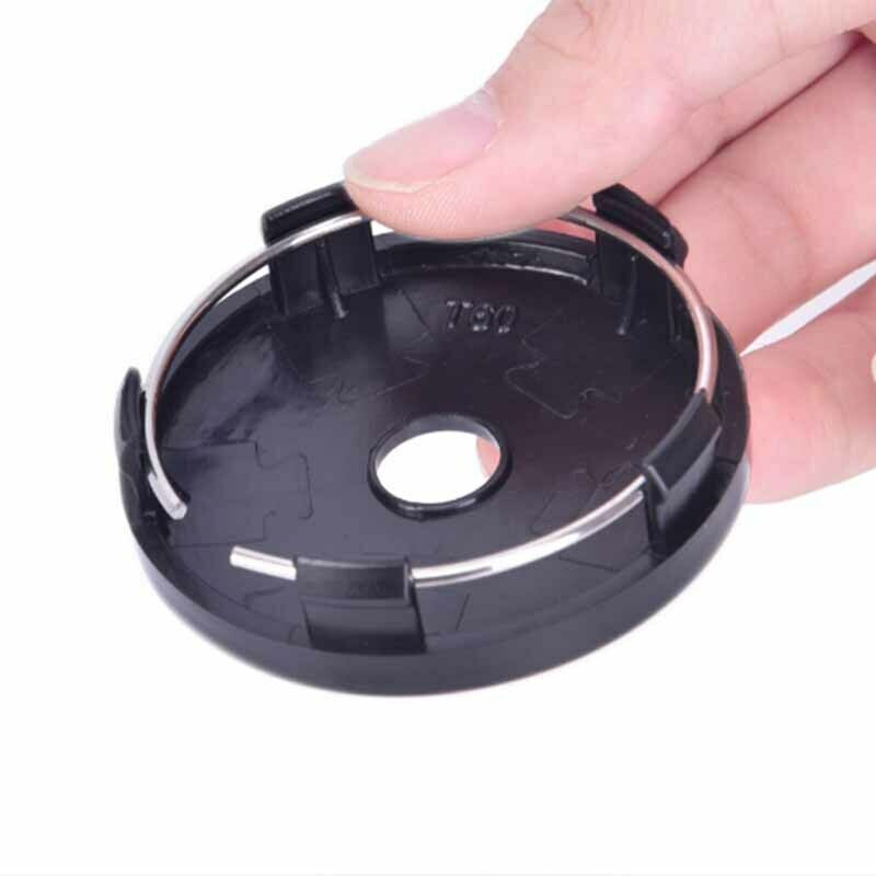 2x 60x58mm Universal Carbon Fiber Surface Auto Wheel Center Hub Caps Cove.l8