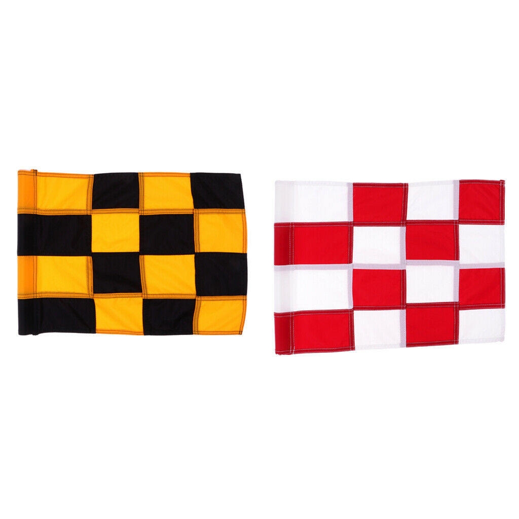 2Pcs/Lot Golf Flags - Backyard Practice Putting Green Marker Flags Replacement