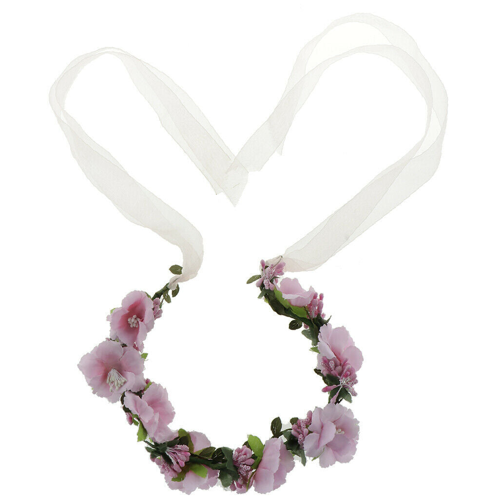 Summer Beach Boho Girls Floral Flower Festival Wedding Forehead Hair band