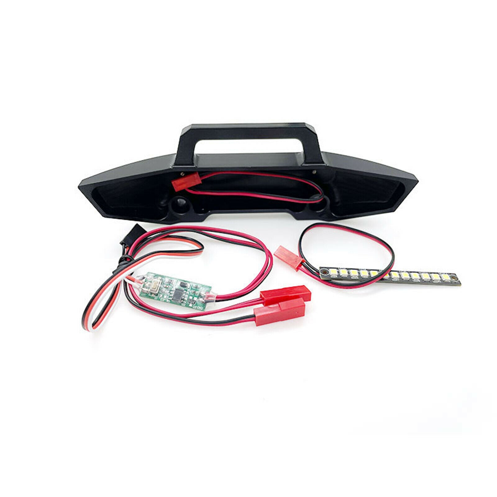Rear Bumper w/ Light & Front Light Bar for MAXX 1/10 Scale RC Car Parts Acc