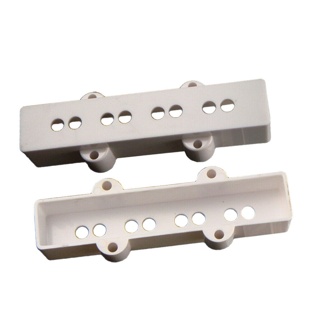 2 Pieces 4 String Jazz Bass Pickup Cover Neck&Bridge for JB Bass Parts