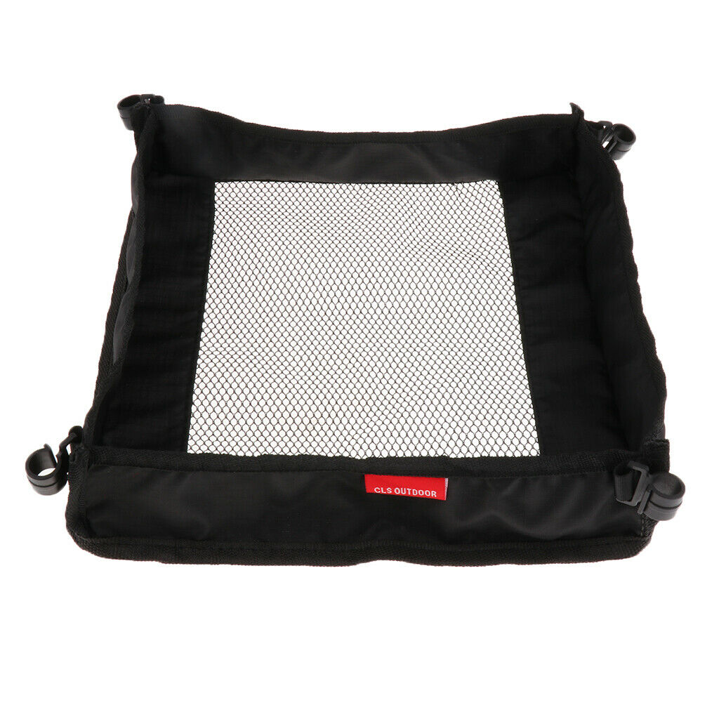 2pcs Folding Table Hanging Net Bag Dining Storage Net Grid Basket Outdoors