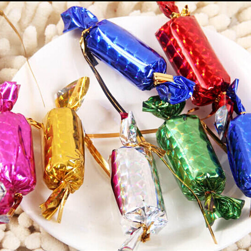 Cute Christmas Candy Mini Tree Ornaments Home Decoration 12pcs BDAU
