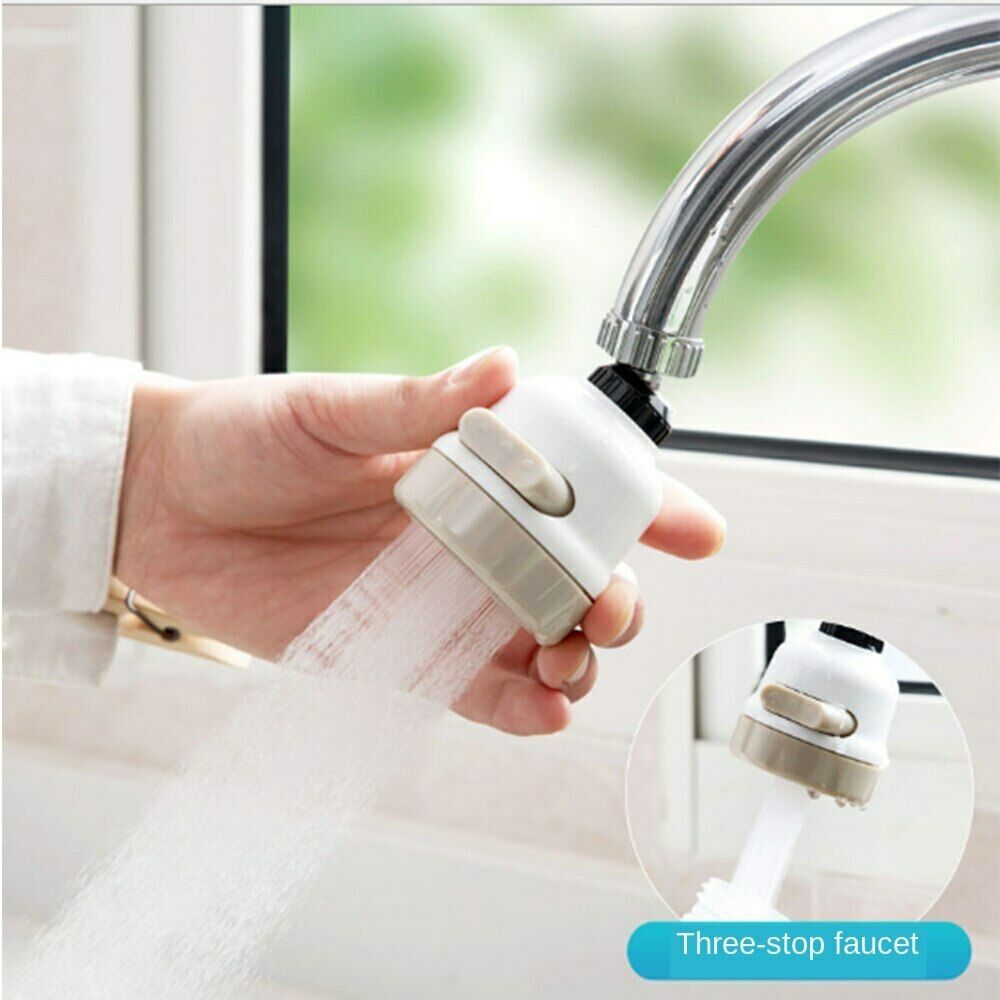 1Pcs Moveable Kitchen Tap Head 360° Rotatable Faucet Water Saving Filter Sprayer