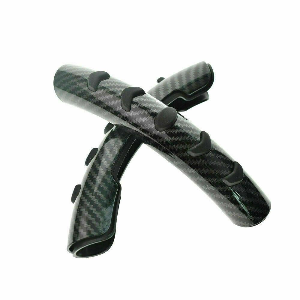 2x Carbon Fiber Universal Car Steering Wheel Booster Cover Non-Slip Accessories