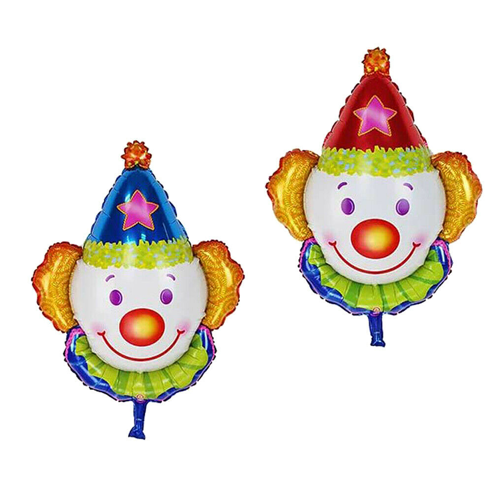 Juggles Super Clown Foil Balloon Kids Birthday Party Supplies Red and Blue