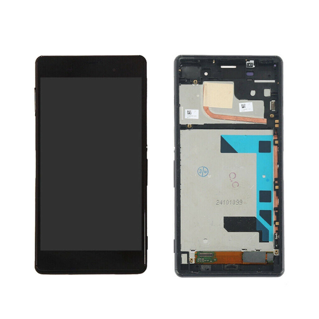 1Set LCD Display & Touch Screen Digitizer Frame For Sony Z3 D660,D6643 Black