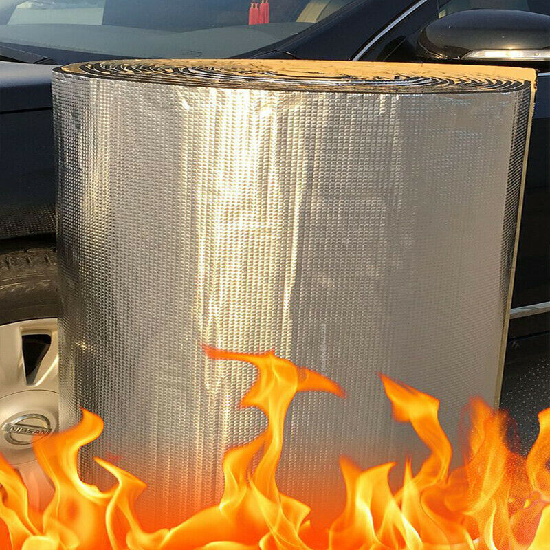 100*100cm Car SUV Door Hood Mat Sound Fire Heat Insulation Cotton 10mm Thickness