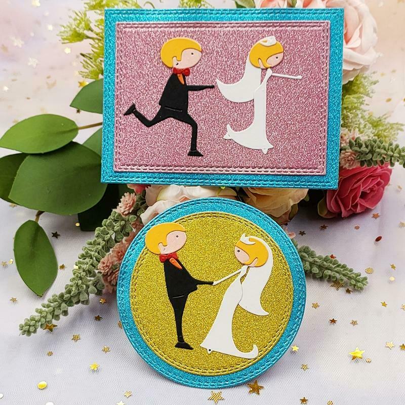 Wedding Bride Groom Metal Cutting Dies Stencil DIY Scrapbooking Album Paper Card