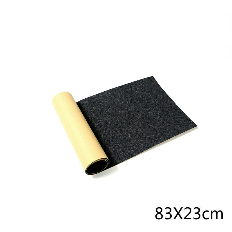 83*23cm Skateboard Deck Sandpaper Grip Griptape Skating Board Non-Slip Black DIY