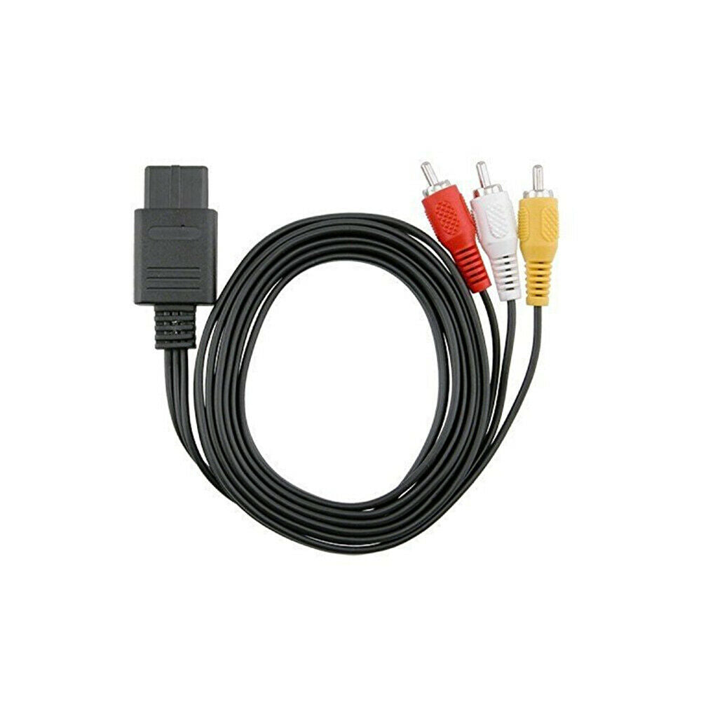 For SNES Nintendo N64 GameCube RCA AV Composite Cable Adapter Audio TV Video