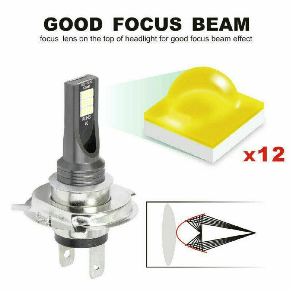 2Pc H3 LED Headlight Kits 110W 20000LM FOG Light Bulbs 6000K Driving DRL Lamp