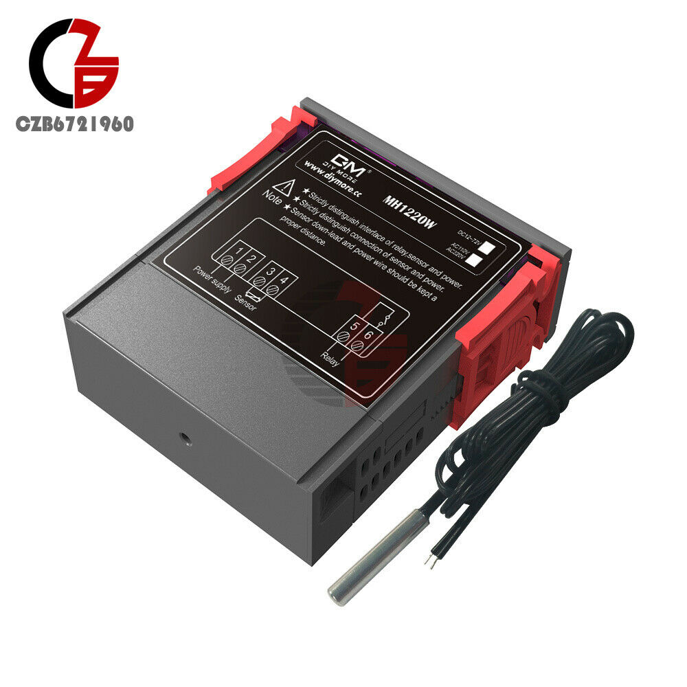 MH1220W AC 110-220V 10A Digital Dual Display Temperature Controller Thermostat