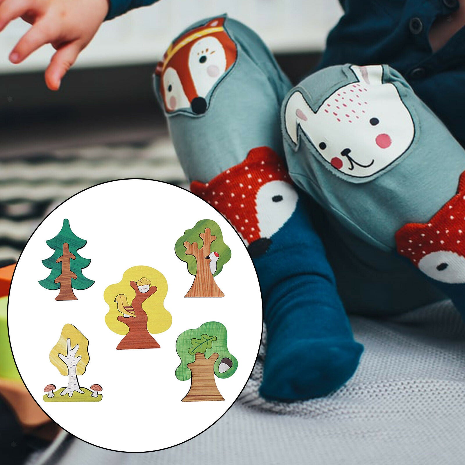 Wooden pieces puzzle child pattern block puzzle toddler educational toys