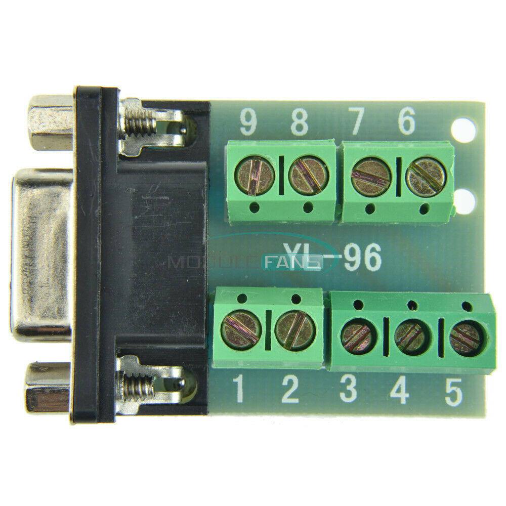 DB9 RS232 Serial Adapter Cable Female Connector Adapter Signal Terminal Module