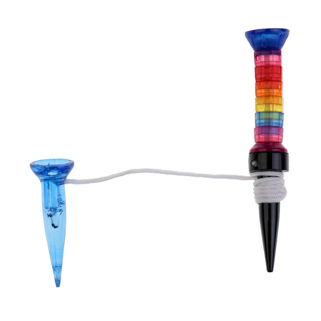 Golf Accessories Magnetic Golf Tees (80mm + 40mm), Random Color