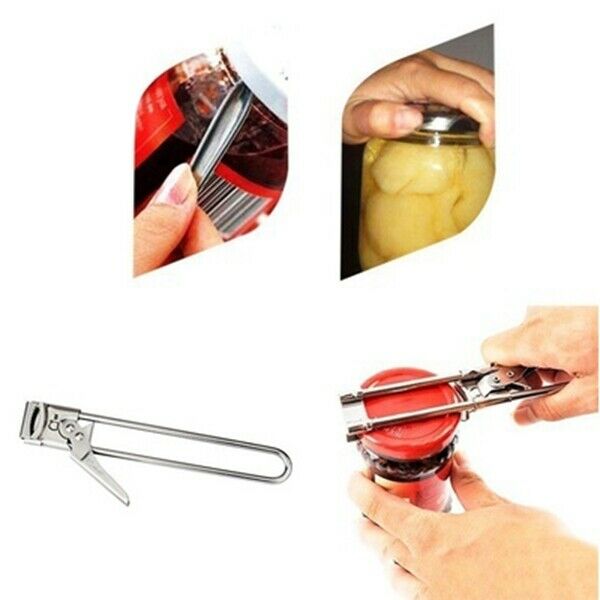 Stainless Steel Opener Adjustable Can Bottle Jar Opener Twist Opening Tool AntD9