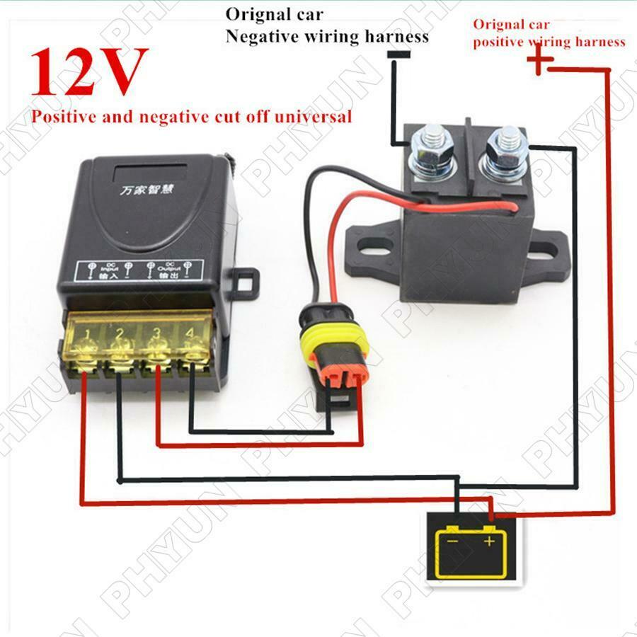 12V Universal Auto Car Battery Disconnect Switch Cut Off System Wireless Remote