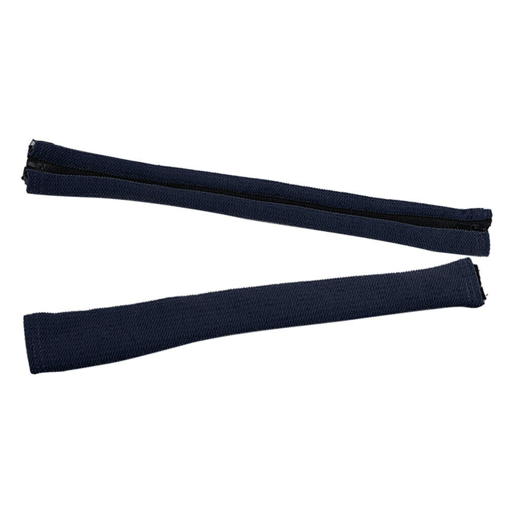 2pcs Non-slip Stretch Furniture Chair Armrest Cover Protector dark blue
