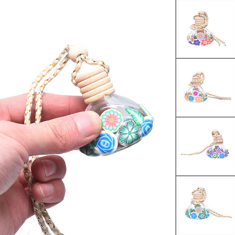 Automobile Perfume Pendant Empty Bottle The Interior Rearview Mirror Orna.l8