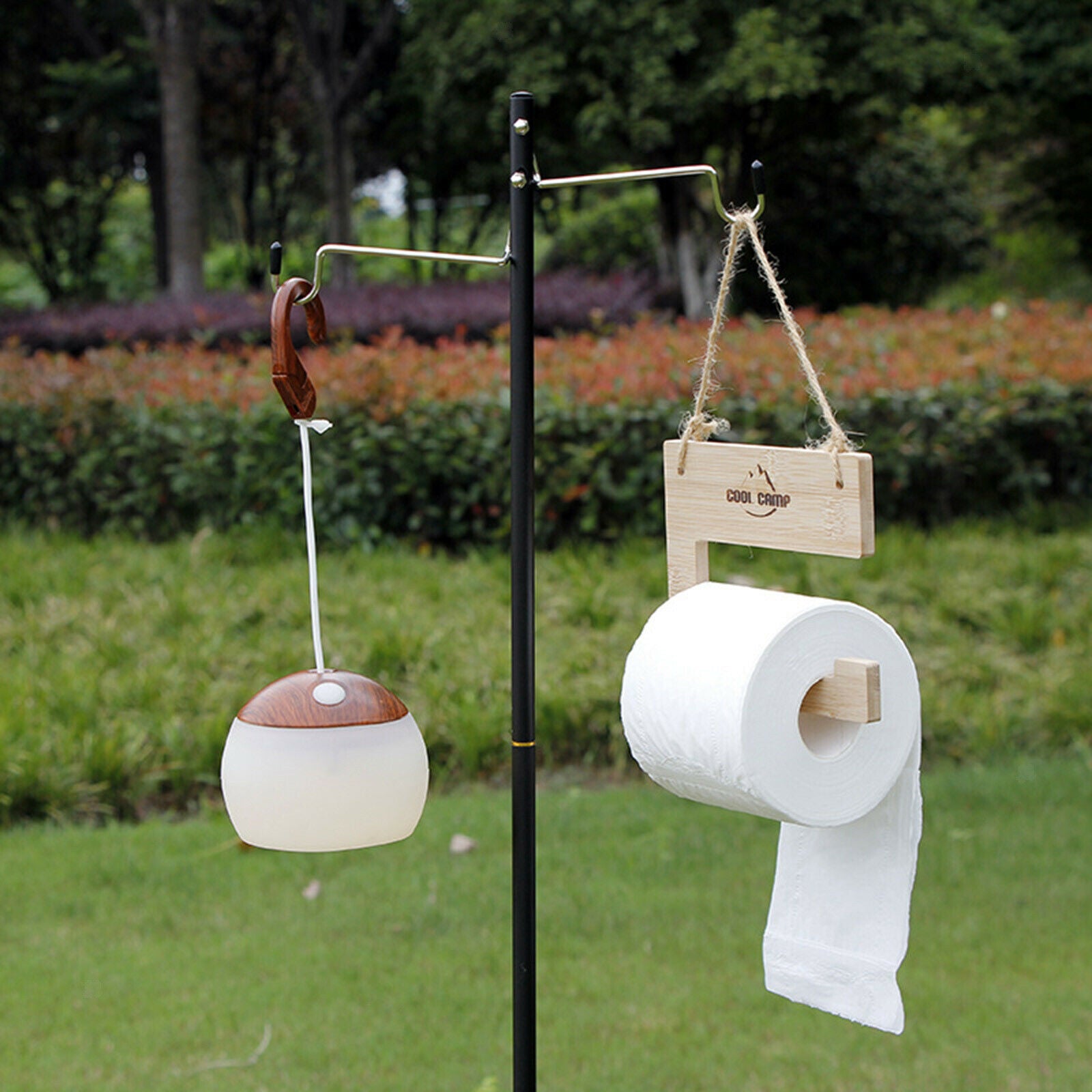 Hanging Tissue Paper Roll Holder w/Storage Bag for Outdoor Party Portable
