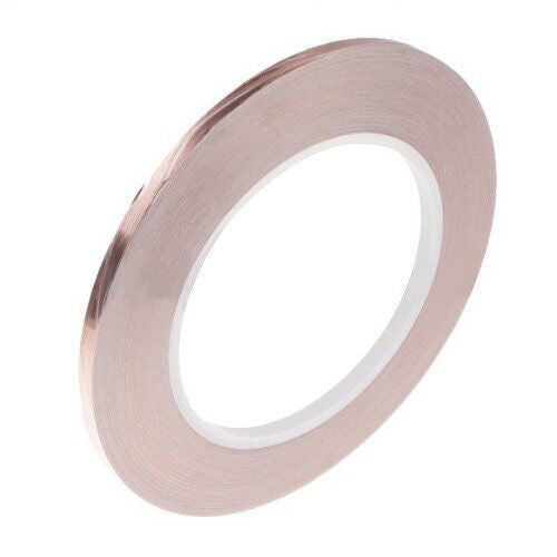1 Roll 5mm x30m Single-Sided Conductive Self Adhesive Copper Heat Insulation