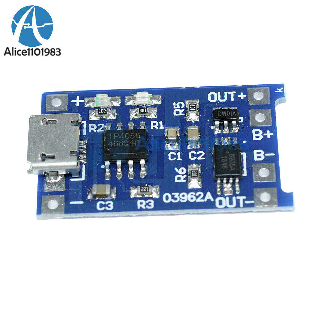 5V Micro USB 1A 18650 Lithium Battery Charging Board Charger Module+Protection
