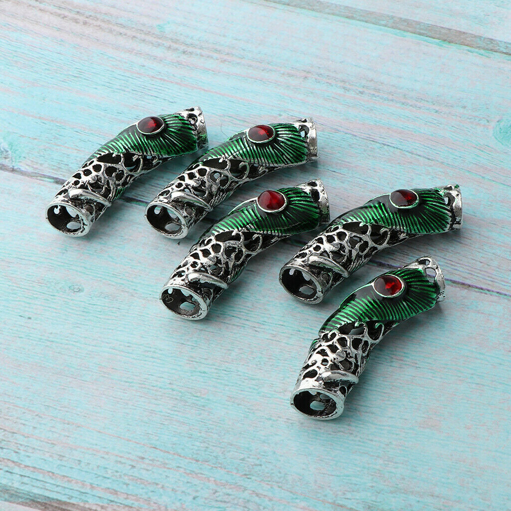 Set of 20 Viking Beads Hair Beards Decors Bracelet Pendant Jewelry Making