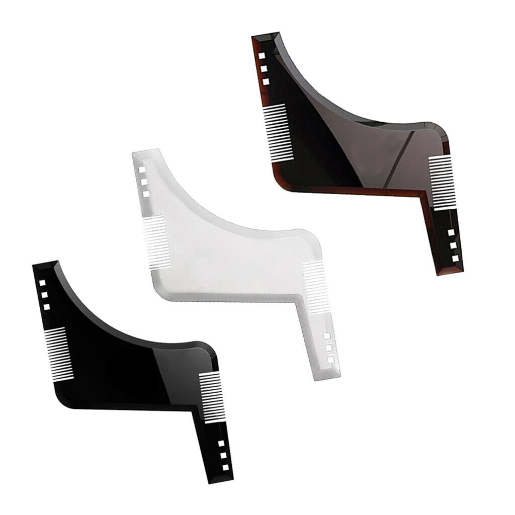 Beard Shaping Tool Stencil Symmetry Trimming Beard Comb for Black