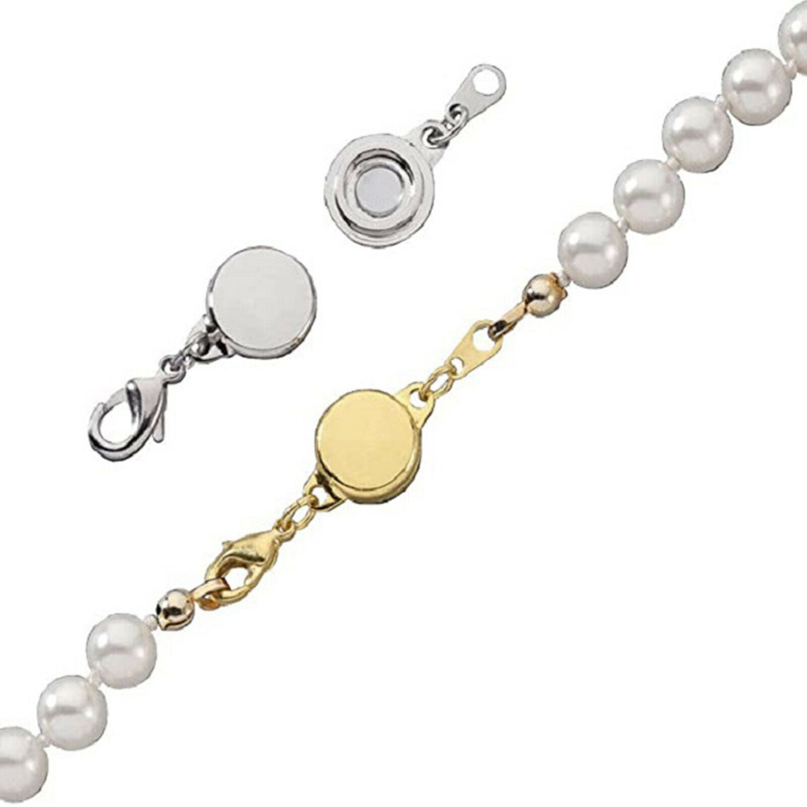 12pcs Jewelry Locking Magnetic Clasp Closures Hook for Necklace Making