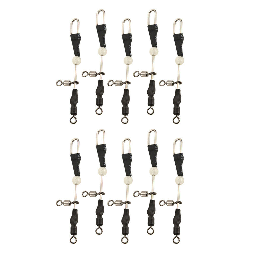 5/10pcs Fishing Rolling Swivels Connector Hook Line Connector 10 Pieces