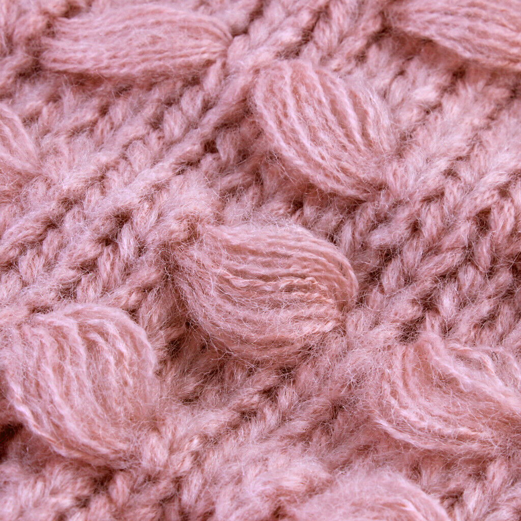 2PCS Parent-Child Hat Warmer Winter Knit Hat Beanie Ski    Pink