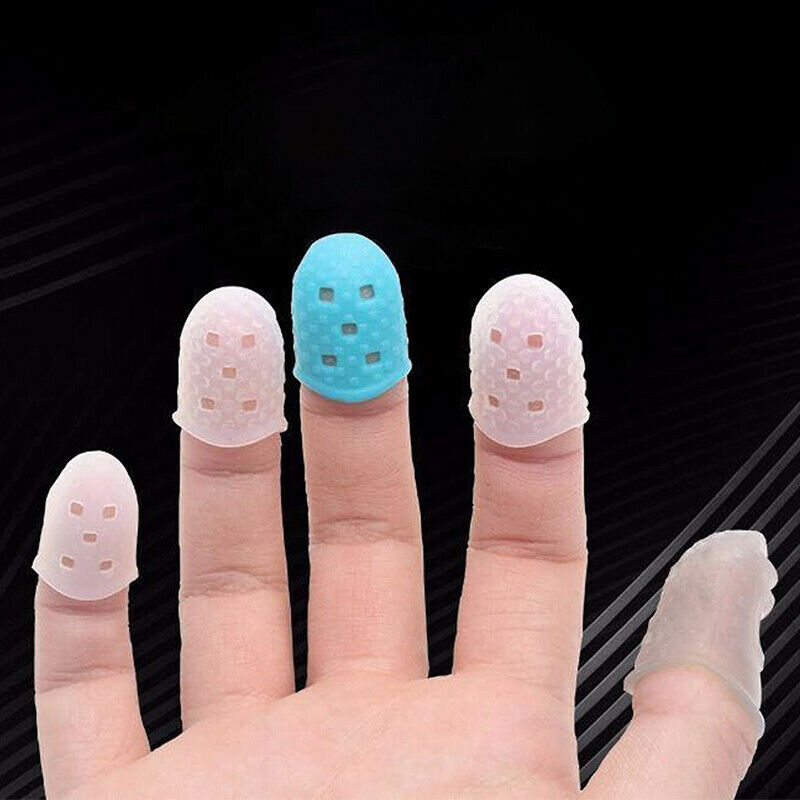 5pcs Finger Cover Anti-slip Hands Relief Pain Gloves for Ukulele Electric Aco Kt