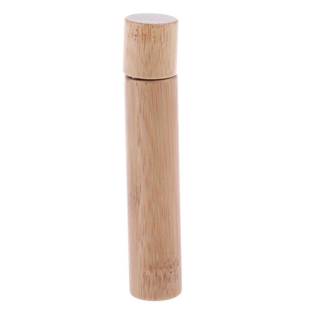 3x Natural Bamboo Refillable Empty Essential Oil Makeup Roll on Bottle 10 ml