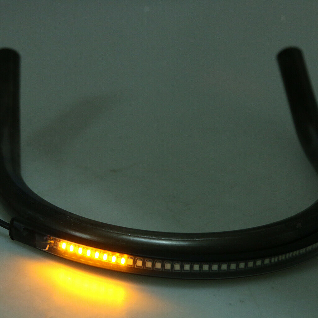 Cafe Racer Seat Frame Hoop Loop End LED Light for Yamaha BMW  Upswept 230mm