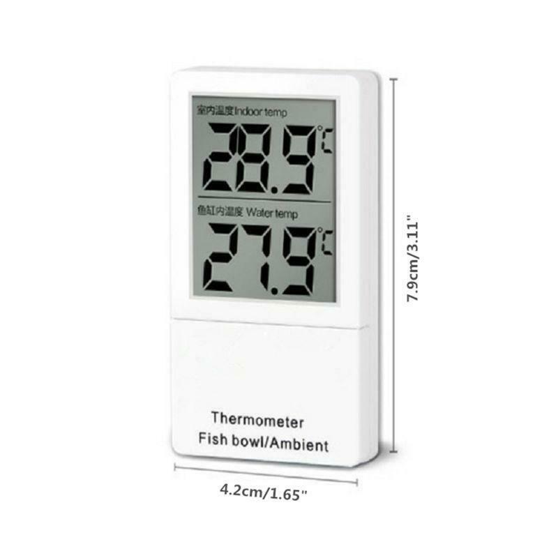 Mini Aquarium Thermometer LCD Digital Display Fish Tank Water Temperature Meter