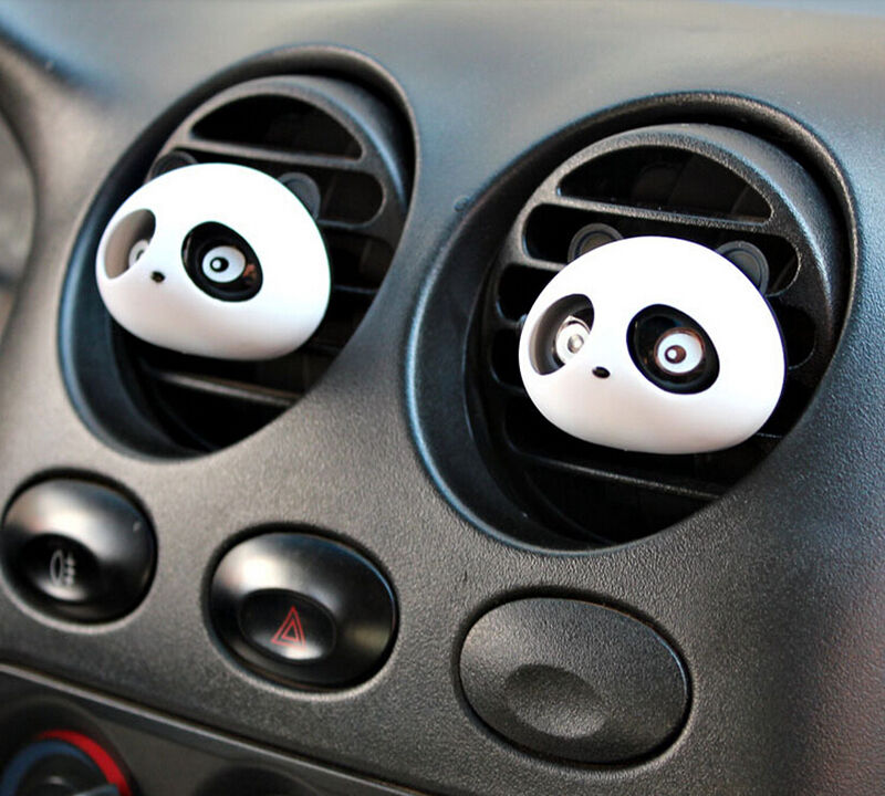 2X Decor Auto Dashboard Air Freshener Blink Panda Perfume Diffuser For Car BDAU