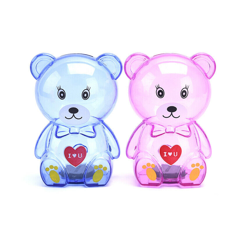 Cartoon Bear Money Boxes Kid Student Piggy Bank Transparent style Saving .l8