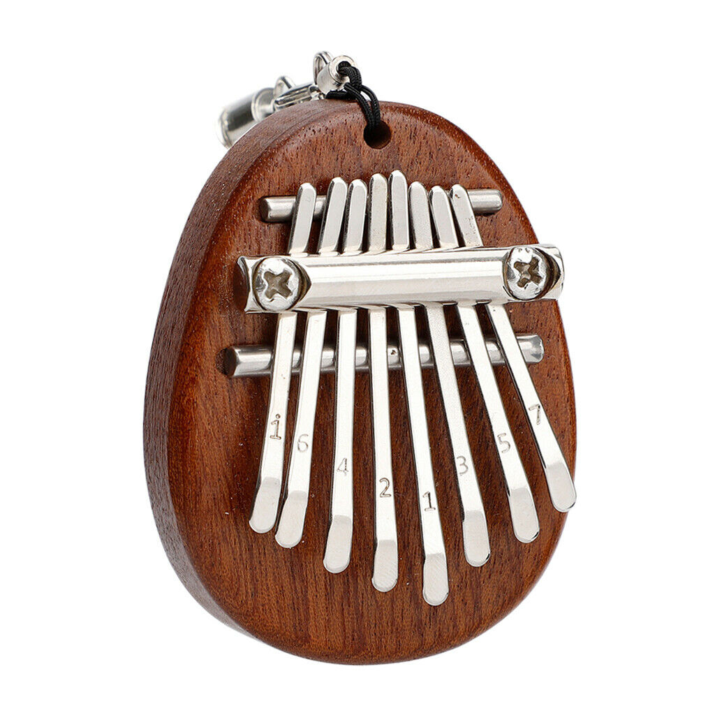 8 Keys Kalimba Thumb Piano Pendant Can Play Great Sound for Friends oval