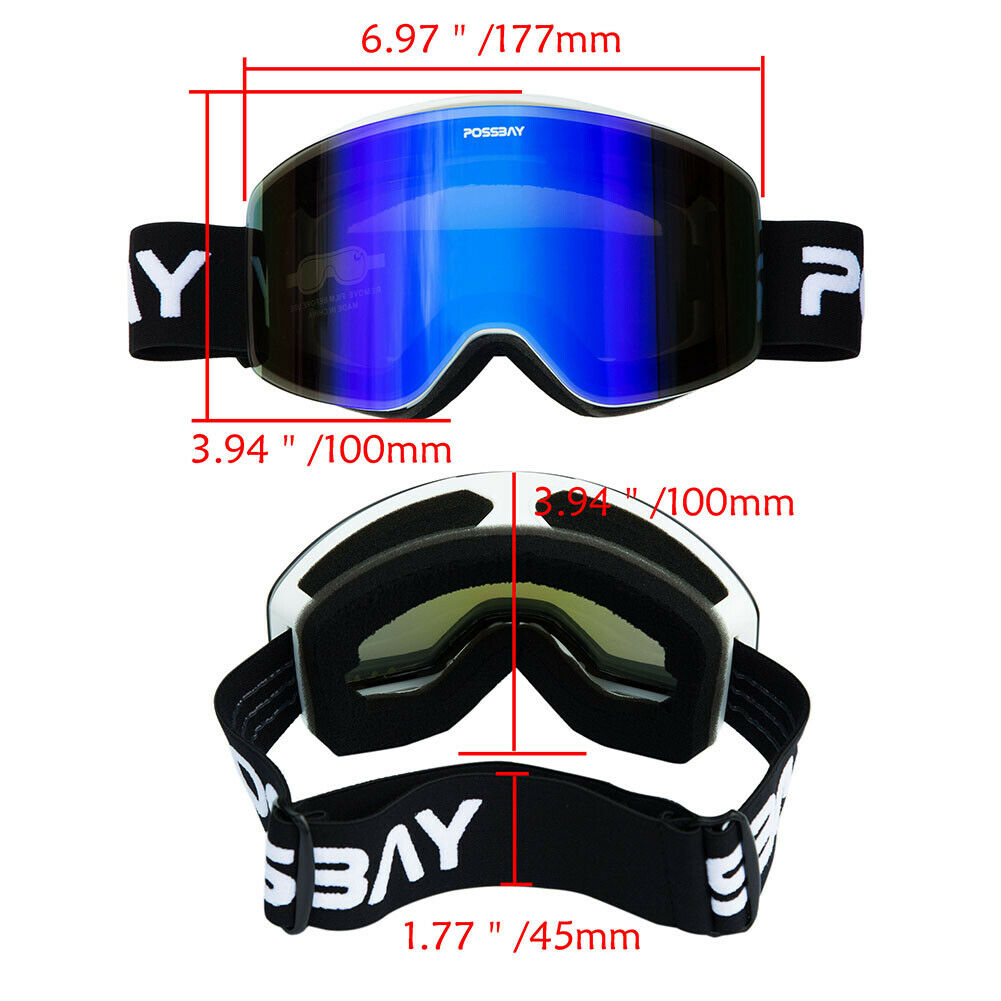 Snowboard Ski Goggles Anti-Fog/Wind UV400 Double-Lens Winter Snow Sport Glass
