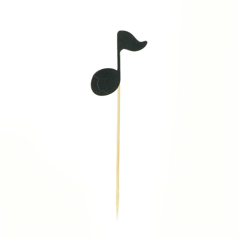 6pcs musical note cupcake toppers birthday cake topper music party decorat.l8